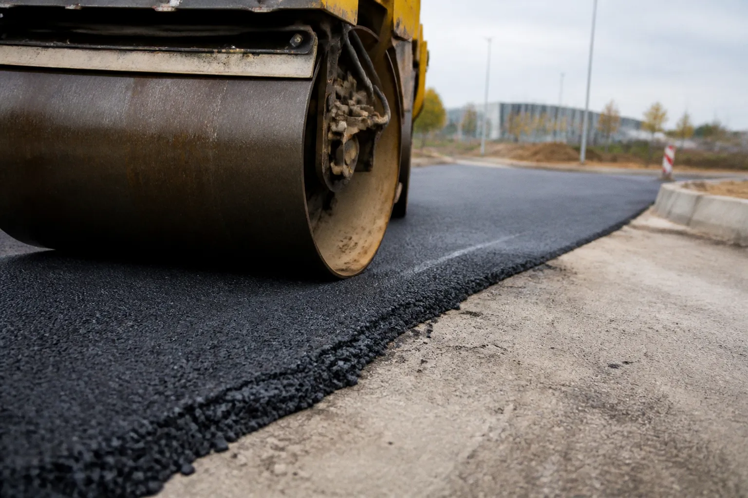 Erschließung im Gewerbepark: Straßenbau Schritt für Schritt