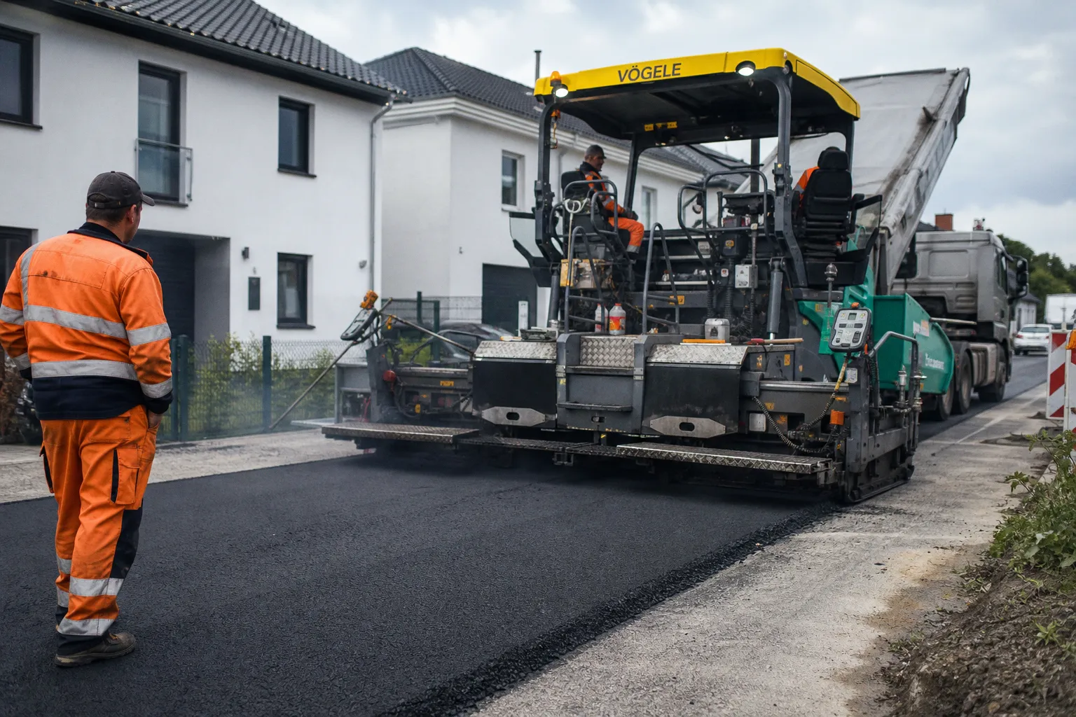 Moderne Asphaltfertiger im Praxistest: Effizienz und Präzision auf der Baustelle