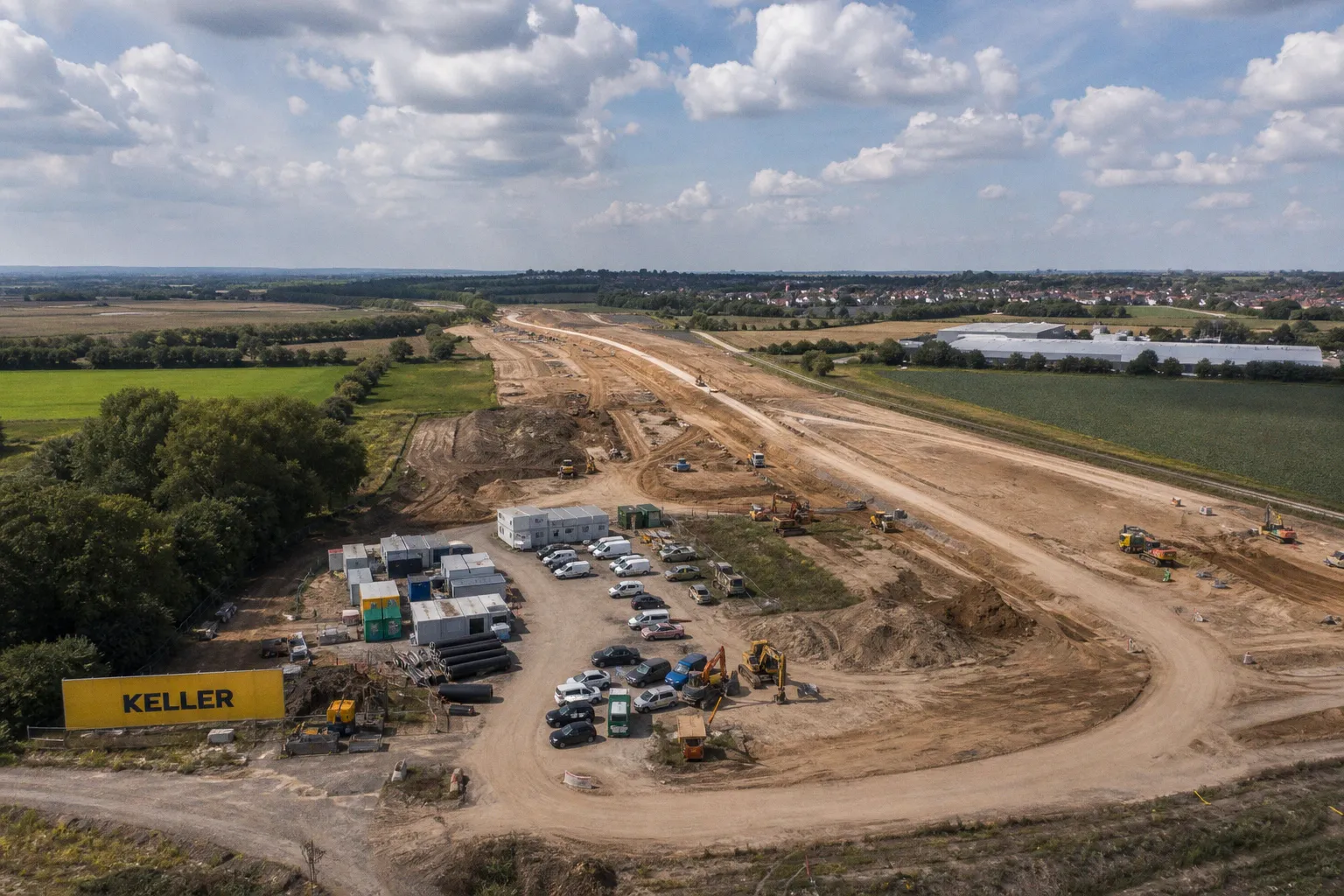 North Hykeham Relief Road: Fortschritte bei Erdbau und Dammbau im August 2026