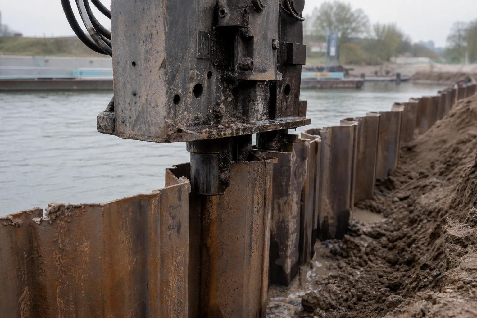 Spundwandbau: Funktion und Ablauf im Wasserbau