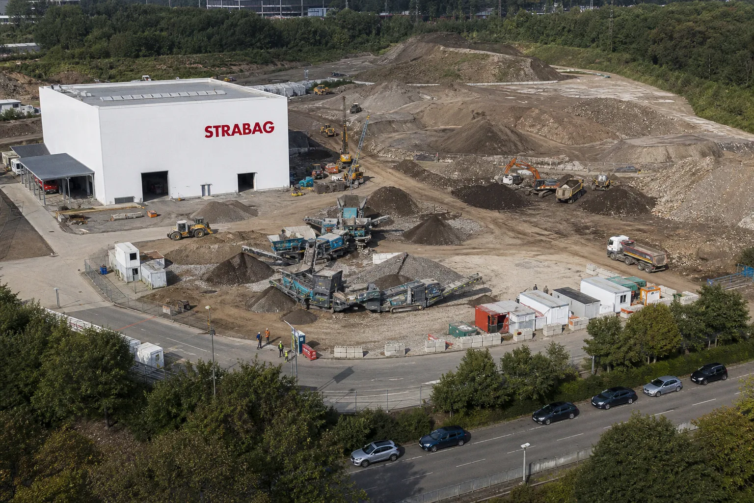 STRABAG testet teilelektrische Prozesse bei der Bodenaufbereitung in Oberhausen