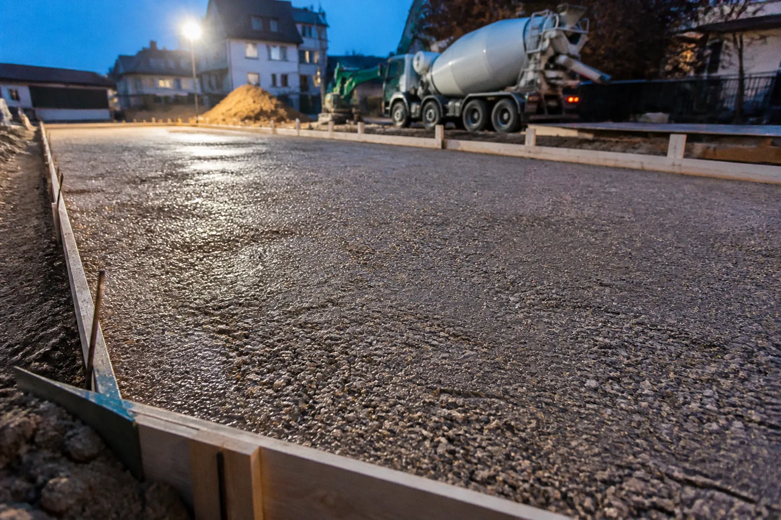Transportbeton-Lieferung: Vorbereitung vor dem Gießen