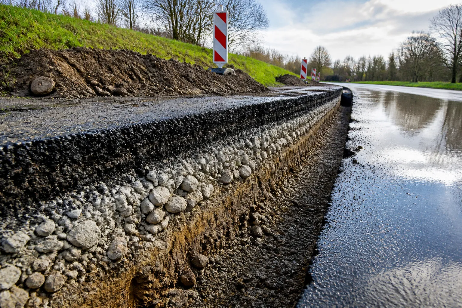 Warum der Unterbau über die Langlebigkeit von Asphaltstraßen entscheidet